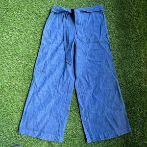 Women’s J. Crew Chambray Tie-Waist Pants